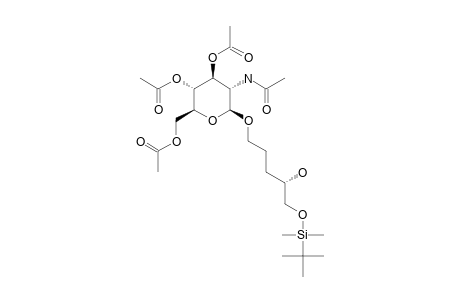 (4'S)-5'-TERT.-BUTYLDIMETHYLSILYLOXY-4'-HYDROXYPENTYL-3,4,6-TRI-O-ACETYL-2-ACETYLAMINO-2-DEOXY-BETA-D-GLUCOSIDE