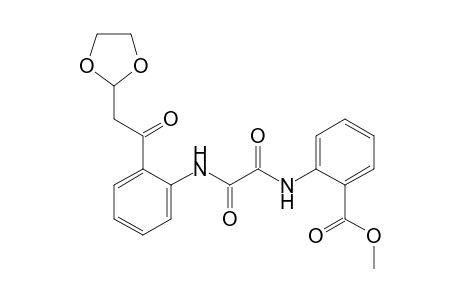 N-[2-((1,3-Dioxolan-2-yl)acetyl)phenyl]-N'-[2-(methoxycarbonyl)phenyl]oxalyl amide