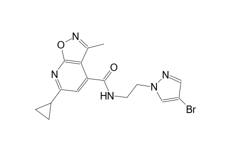 isoxazolo[5,4-b]pyridine-4-carboxamide, N-[2-(4-bromo-1H-pyrazol-1-yl)ethyl]-6-cyclopropyl-3-methyl-