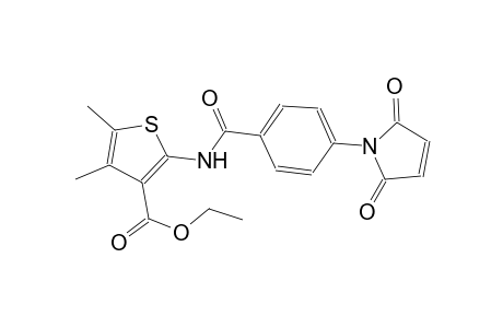 ethyl 2-{[4-(2,5-dioxo-2,5-dihydro-1H-pyrrol-1-yl)benzoyl]amino}-4,5-dimethyl-3-thiophenecarboxylate