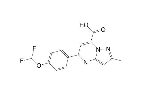 pyrazolo[1,5-a]pyrimidine-7-carboxylic acid, 5-[4-(difluoromethoxy)phenyl]-2-methyl-
