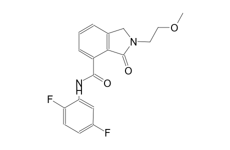 N-(2,5-difluorophenyl)-2-(2-methoxyethyl)-3-oxo-4-isoindolinecarboxamide