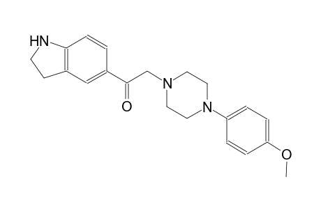 ethanone, 1-(2,3-dihydro-1H-indol-5-yl)-2-[4-(4-methoxyphenyl)-1-piperazinyl]-
