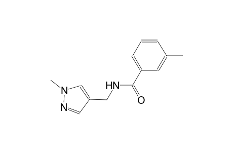 3-methyl-N-[(1-methyl-1H-pyrazol-4-yl)methyl]benzamide
