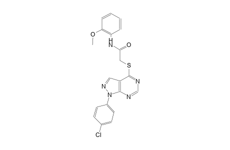 2-{[1-(4-chlorophenyl)-1H-pyrazolo[3,4-d]pyrimidin-4-yl]sulfanyl}-N-(2-methoxyphenyl)acetamide
