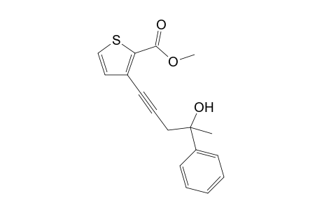 Methyl 3-(4-hydroxy-4-phenylpent-1-yn-1-yl)thiophene-2-carboxylate