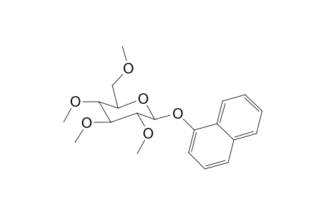 .beta.-(1-Naphthyloxy)-2,3,4,6-tetra-O-methyl-D-glucopyranose