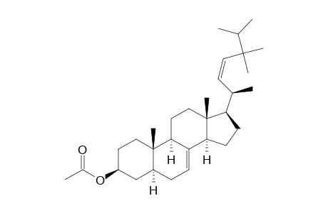 (22Z)-24,24-dimethyl-5.alpha.-cholesta-7,22-dien-3.beta.-ol acetate
