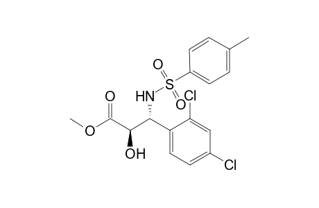 trans-Methyl 2-hydroxy-3-(2,4-dichloro)phenyl-3'-(N-tosylamino)propanoate