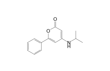 4-Isopropylamino-6-phenylpyran-2-one