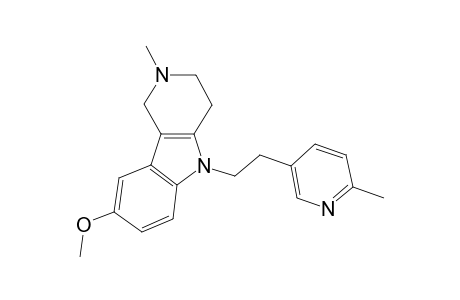 1H-Pyrido[4,3-b]indole, 2,3,4,5-tetrahydro-8-methoxy-2-methyl-5-[2-(6-methyl-3-pyridinyl)ethyl]-