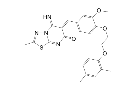 7H-[1,3,4]thiadiazolo[3,2-a]pyrimidin-7-one, 6-[[4-[2-(2,4-dimethylphenoxy)ethoxy]-3-methoxyphenyl]methylene]-5,6-dihydro-5-imino-2-methyl-, (6Z)-