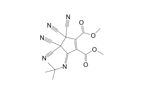 Dimethyl 5-[(t-butyl)imino]-3,3,4,4-tetracyanocyclopent-1-ene-1,2-dicarboxylate