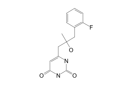 6-[2-(2'-FLUOROBENZYL)-2-HYDROXYPROPYL]-PYRIMIDIN-2,4-DIONE