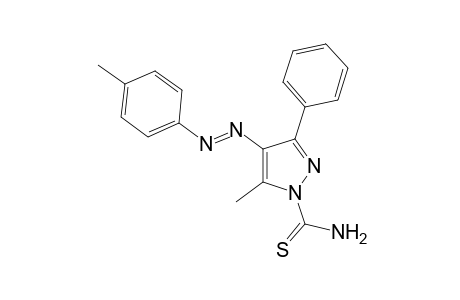5-methyl-3-phenylthio-4-(p-tolylazo)pyrazole-1-carboxamide