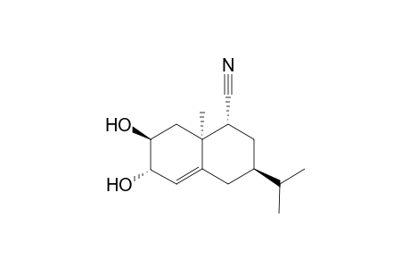 trans-(6S,7S)-Diydroxy-(3R)-isopropyl-(8aS)-methyl-1,2,3,4,6,7,8,8a-octahydronaphthalene-(1R)-carbonitrile