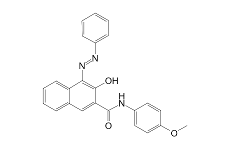 2-Hydroxy-3-(4-methoxyaniinocarbonyl)-1-phenylazo-naphthalene
