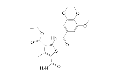 ethyl 5-(aminocarbonyl)-4-methyl-2-[(3,4,5-trimethoxybenzoyl)amino]-3-thiophenecarboxylate