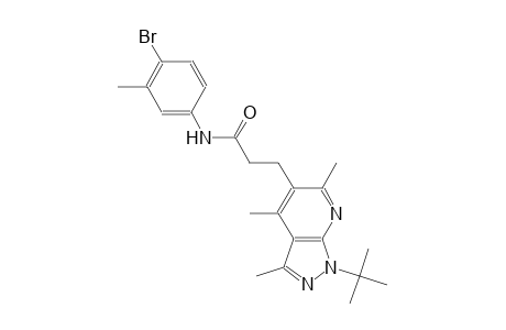 1H-pyrazolo[3,4-b]pyridine-5-propanamide, N-(4-bromo-3-methylphenyl)-1-(1,1-dimethylethyl)-3,4,6-trimethyl-