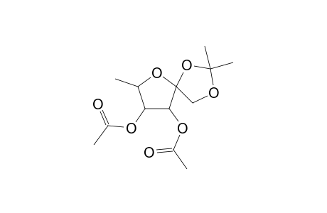 3,4-O-Acetyl-6-Deoxy-1,2-O-isopropylidene-.beta.,D-fructofuranose
