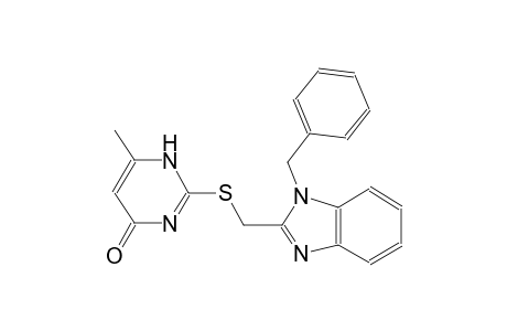 2-(((1-benzyl-1H-benzo[d]imidazol-2-yl)methyl)thio)-6-methylpyrimidin-4(3H)-one