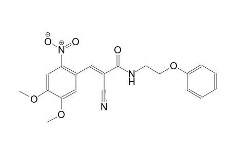 2-propenamide, 2-cyano-3-(4,5-dimethoxy-2-nitrophenyl)-N-(2-phenoxyethyl)-, (2E)-