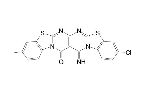 3-Chloro-15-imino-10-methylbenzo[4',5']thiazolo[3',2':1,2]pyrimido[4,5-d]benzo[4,5]thiazolo[3,2-a]pyrimidin-14(15H)-one