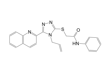 2-{[4-allyl-5-(2-quinolinyl)-4H-1,2,4-triazol-3-yl]sulfanyl}-N-phenylacetamide