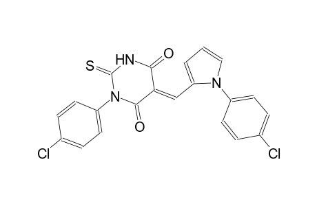 (5E)-1-(4-chlorophenyl)-5-{[1-(4-chlorophenyl)-1H-pyrrol-2-yl]methylene}-2-thioxodihydro-4,6(1H,5H)-pyrimidinedione