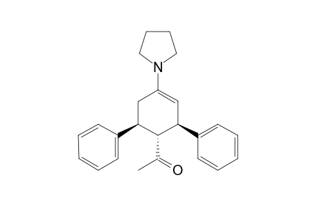 (2RS,6SR)-(+/-)-1-(2,6-DIPHENYL-4-PYRROLIDINOCYCLOHEX-3-EN-1-YL)-ETHANONE