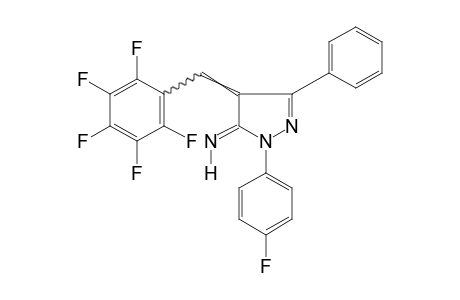 1-(p-FLUOROPHENYL)-5-IMINO-4-(2,3,4,5,6-PENTAFLUOROBENZYLIDENE)-3-PHENYL-2-PYRAZOLINE