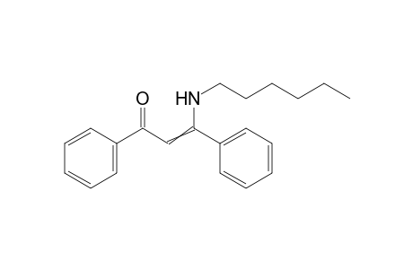 3-(hexylamino)-1,3-diphenyl-prop-2-en-1-one