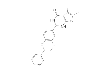 2-(4-Benzyloxy-3-methoxy-phenyl)-5,6-dimethyl-2,3-dihydro-1H-thieno[2,3-d]pyrimidin-4-one