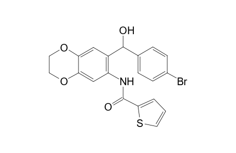 N-[7-[(4-bromophenyl)-hydroxy-methyl]-2,3-dihydro-1,4-benzodioxin-6-yl]thiophene-2-carboxamide