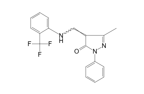 3-METHYL-1-PHENYL-4-[(alpha,alpha,alpha-TRIFLUORO-o-TOLUIDINO)METHYLENE]-2-PYRAZOLIN-5-ONE