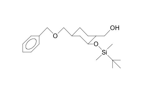 1(eq)-Hydroxy-2(eq)-(T-butyl-dimethyl-siloxy)-4(eq)-(benzyloxy-methyl)-cyclohexane