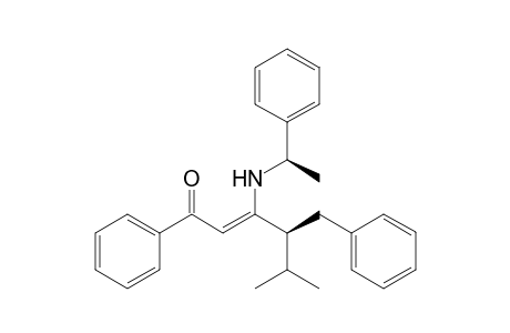 (4R)-1-Phenyl-2-(N-1'(R)-phenylethyl)amino-4-benzyl-5-methylhex-2-en-1-one