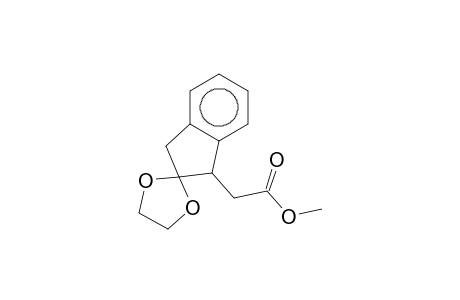 (1',3'-Dihydrospiro[[1,3]dioxolane-2,2'-inden]-1'-yl)-acetic acid, methyl ester