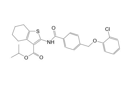 isopropyl 2-({4-[(2-chlorophenoxy)methyl]benzoyl}amino)-4,5,6,7-tetrahydro-1-benzothiophene-3-carboxylate