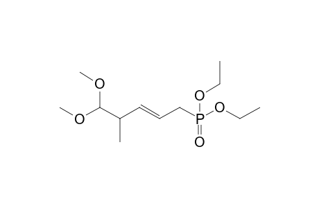Diethyl 4-methyl-5,5-dimethoxypent-2-enylphosphonate