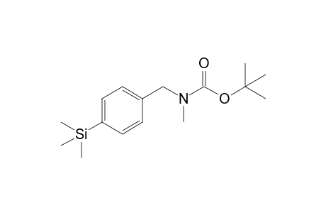 N-methyl-N-(4-trimethylsilylbenzyl)carbamic acid tert-butyl ester