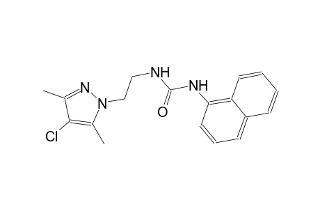 N-[2-(4-chloro-3,5-dimethyl-1H-pyrazol-1-yl)ethyl]-N'-(1-naphthyl)urea