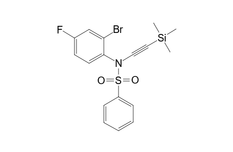 N-(2-Bromo-4-fluoro-phenyl)-N-trimethylsilanylethynyl-benzenesulfonamide