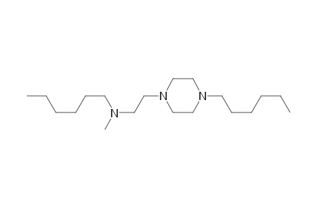 1-(2-(N-Methyl,N-hexylamino)ethyl)-4-hexylpiperazine