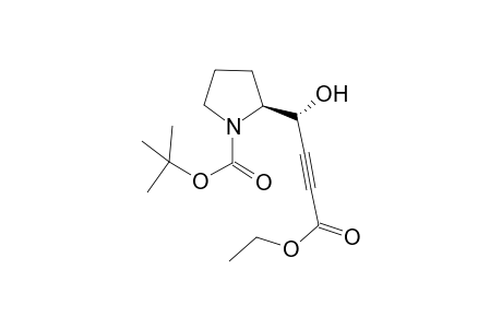 (2S)-2-[(1R)-4-ethoxy-1-hydroxy-4-keto-but-2-ynyl]pyrrolidine-1-carboxylic acid tert-butyl ester