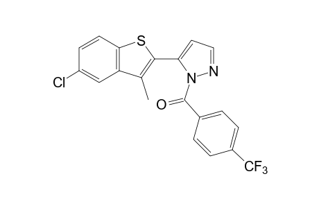 5-(5-CHLORO-3-METHYLBENZO[b]THIEN-2-YL)-1-(alpha,alpha,alpha-TRIFLUORO-p-TOLUOYL)PYRAZOLE