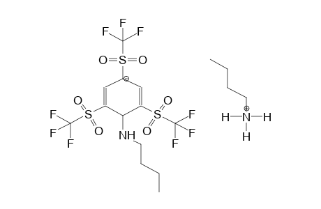 BUTYLAMMONIUM 1,3,5-TRIS(TRIFLUOROMETHYLSULPHONYL)-4-BUTYLAMINO-2,5-CYCLOHEXADIENE ANION SALT