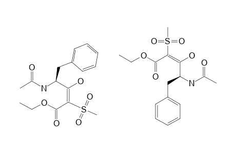 ETHYL-4S-ACETYLAMINO-4-BENZYL-3-HYDROXY-2-METHYLSULFONYL-BUTENOATE