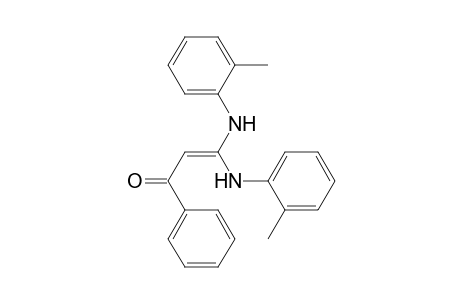 2-Propen-1-one, 3,3-bis[(2-methylphenyl)amino]-1-phenyl-