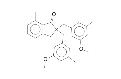 2,2-Bis(3-methoxy-5-methylbenzyl)-7-methyl-1-indanone